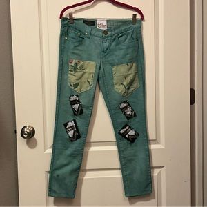 The Morgan Factory Patch Jeans - Size 28